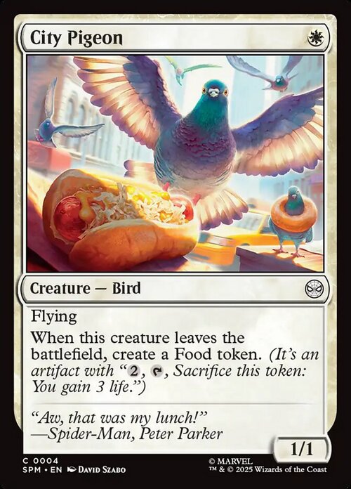 City Pigeon Card Front