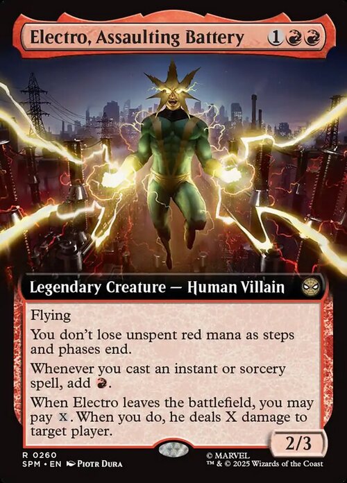 Electro, Assaulting Battery Card Front