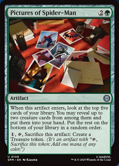 Pictures of Spider-Man Card Front