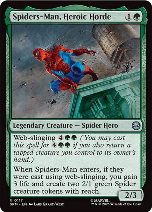Spiders-Man, Heroic Horde Card Front