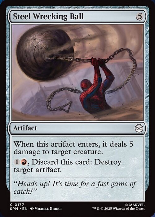 Steel Wrecking Ball Card Front