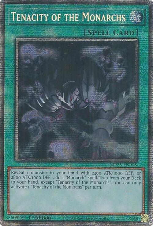 Tenacity of the Monarchs Card Front