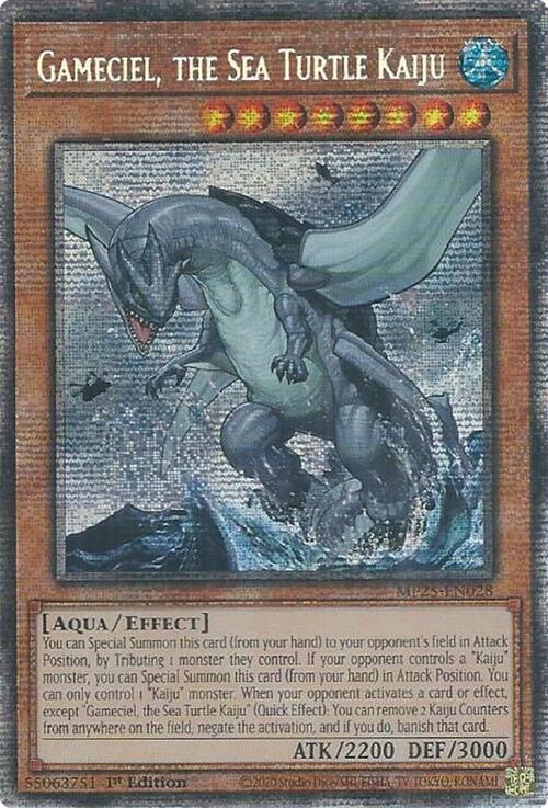 Gameciel, the Sea Turtle Kaiju Card Front