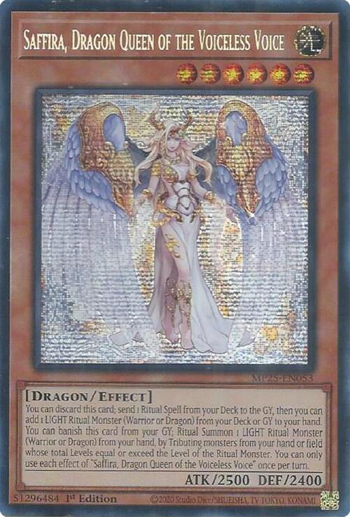 Saffira, Regina Drago della Voce Muta Card Front