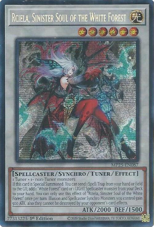 Rciela, Sinister Soul of the White Forest Card Front