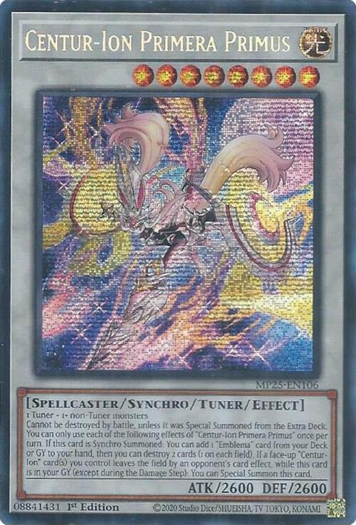 Centur-Ion Primera Primus Card Front
