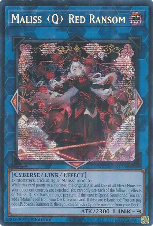 Maliss Q Red Ransom Card Front