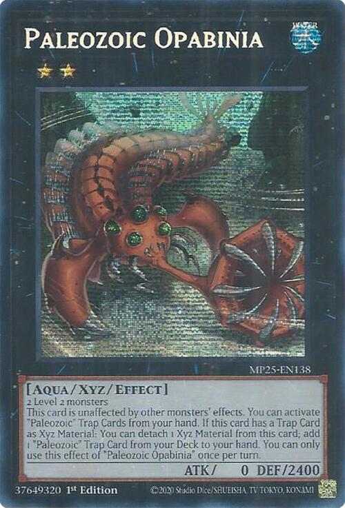Paleozoic Opabinia Card Front