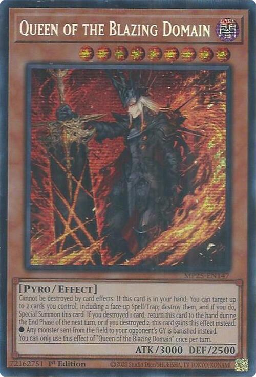 Regina del Dominio Fiammeggiante Card Front