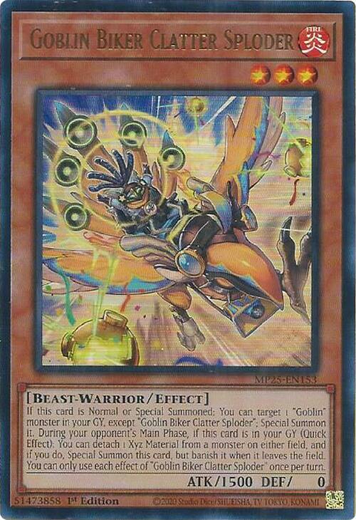 Goblin Biker Clatter Sploder Card Front