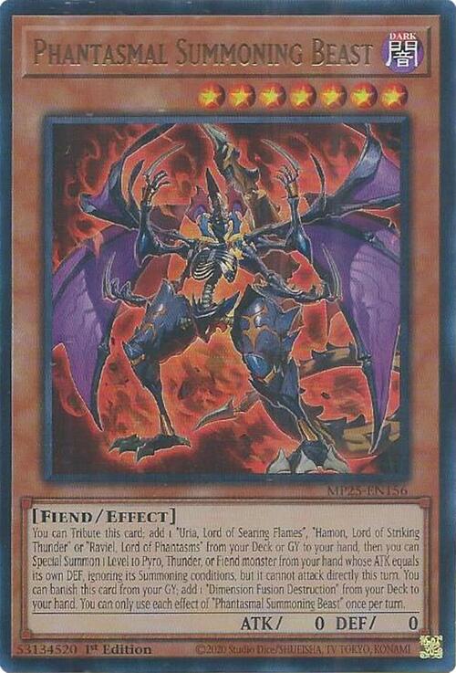 Phantasmal Summoning Beast Card Front