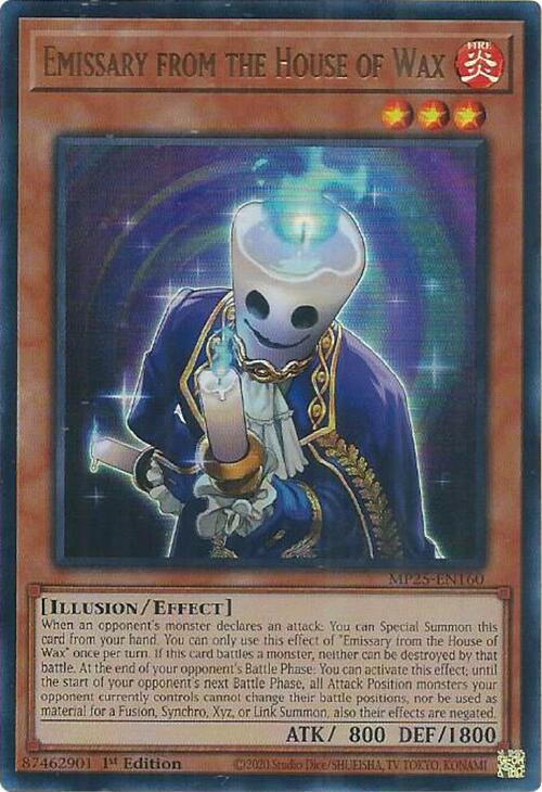 Emissary from the House of Wax Card Front