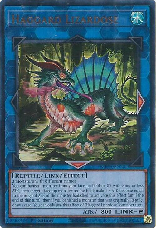 Haggard Lizardose Card Front