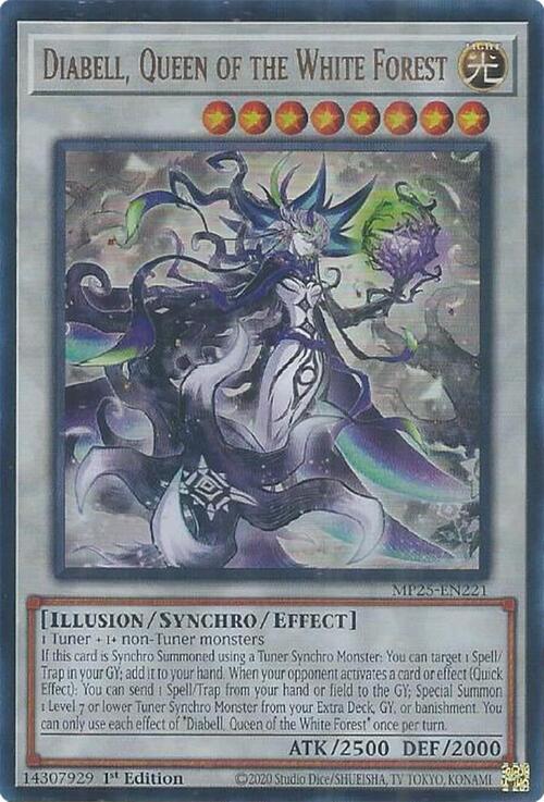 Diabell, Queen of the White Forest Card Front