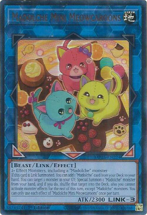 Madolche Mini Meowcaroons Card Front