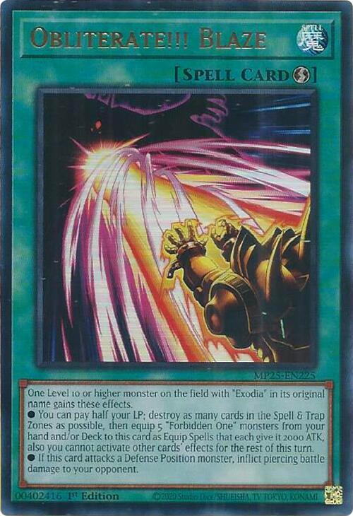 Obliterate!!! Blaze Card Front
