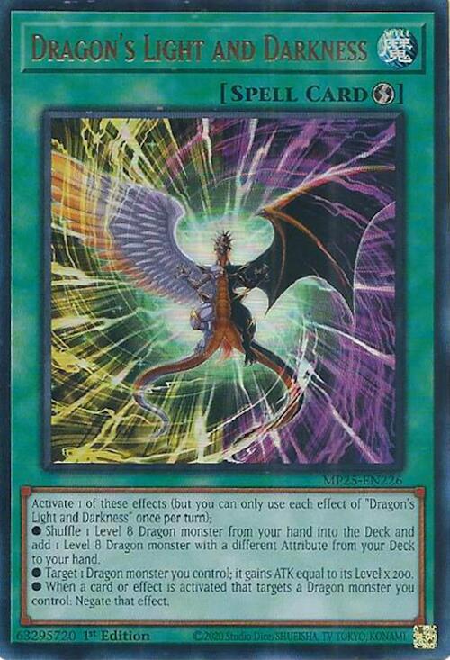 Dragon's Light and Darkness Card Front