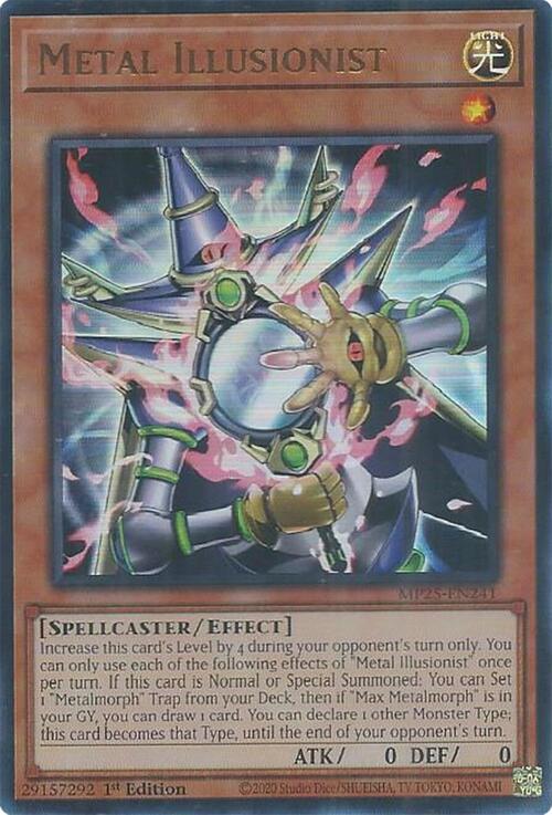 Metal Illusionist Card Front