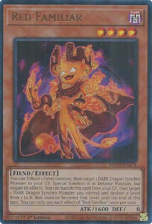 Red Familiar Card Front