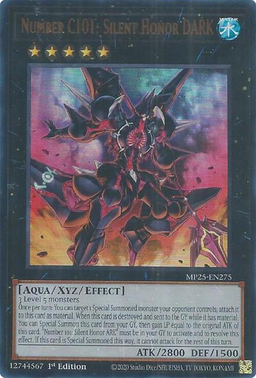 Number C101: Silent Honor DARK Card Front