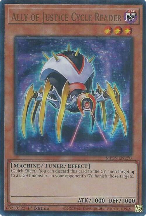 Ally of Justice Cycle Reader Card Front