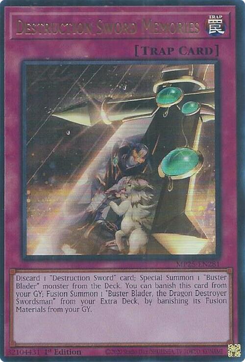 Destruction Sword Memories Card Front
