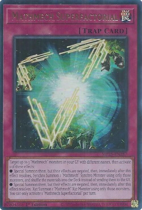 Mathmech Superfactorial Card Front