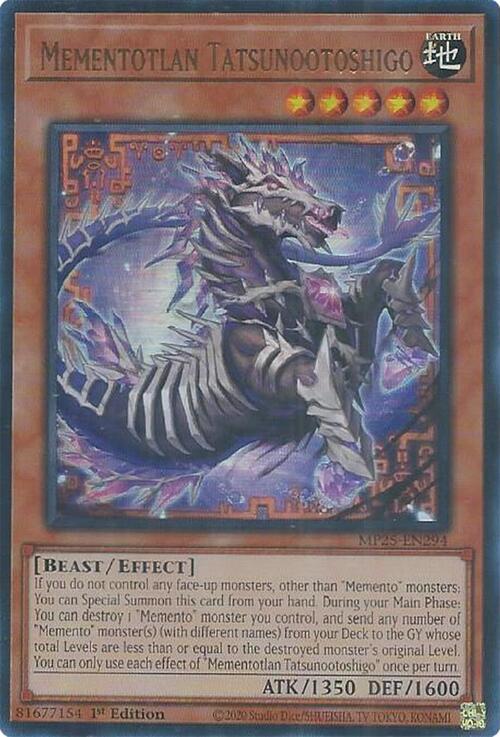 Mementotlan Tatsunootoshigo Card Front