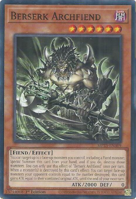 Berserk Archfiend Card Front