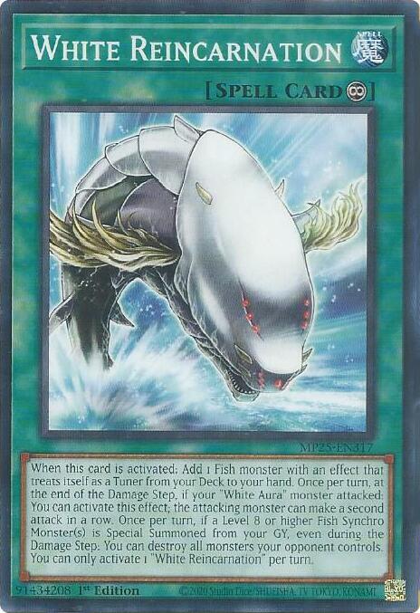 White Reincarnation Card Front