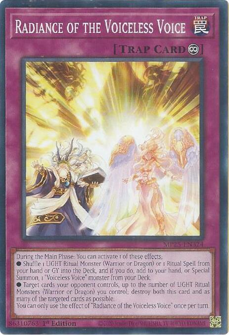 Radiance of the Voiceless Voice Card Front