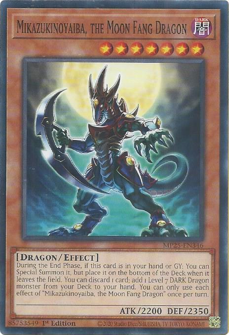Mikazukinoyaiba, the Moon Fang Dragon Card Front
