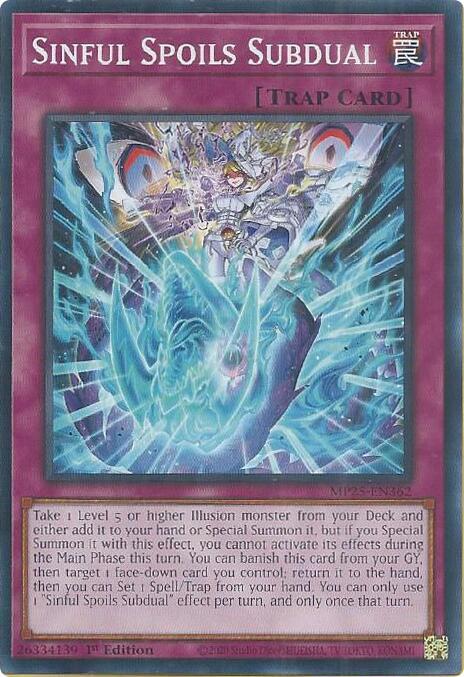 Sinful Spoils Subdual Card Front