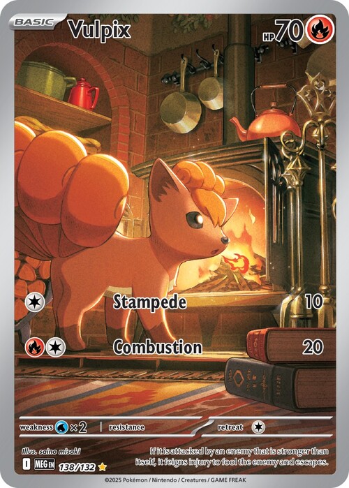 Vulpix Card Front