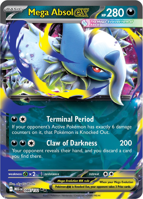 Mega Absol ex Card Front