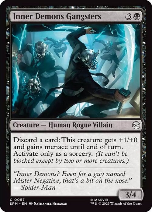 Inner Demons Gangsters Card Front