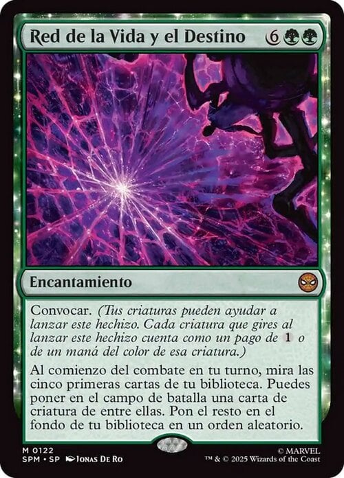 Web of Life and Destiny Card Front