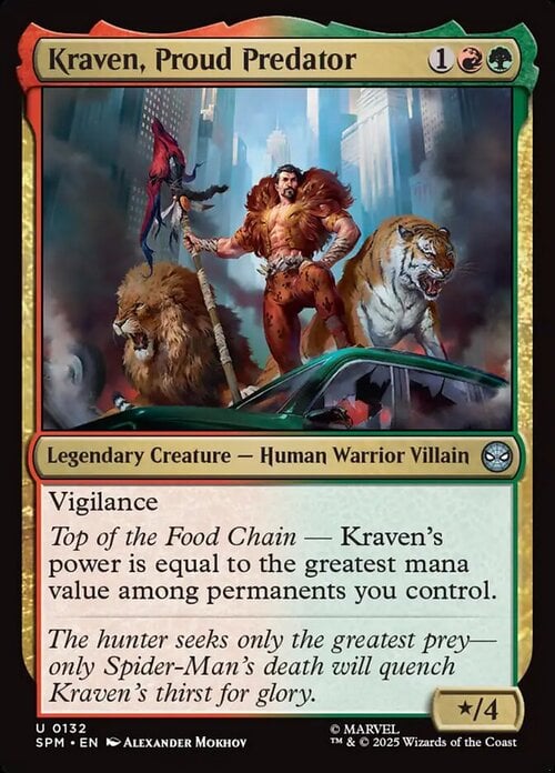 Kraven, Proud Predator Card Front