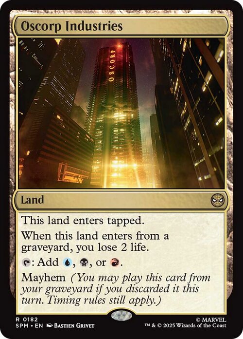 Oscorp Industries Card Front