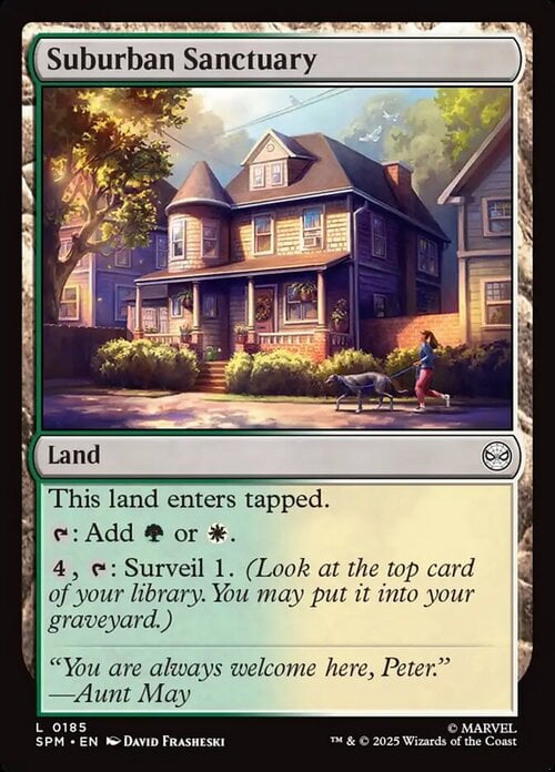 Suburban Sanctuary Card Front