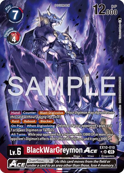 BlackWarGreymon ACE Card Front