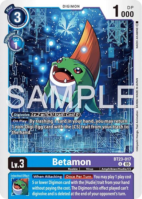 Betamon Card Front