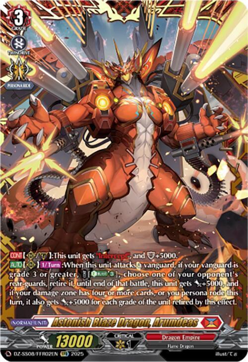 Astonish Blaze Dragon, Arumdeas Card Front