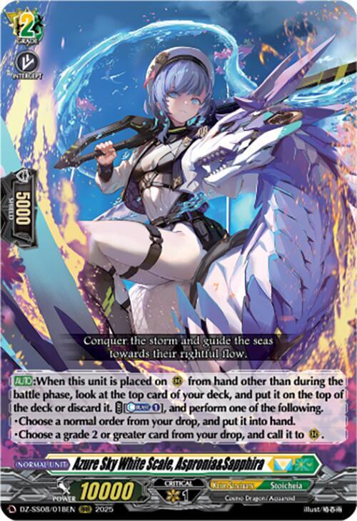 Azure Sky White Scale, Aspronia&Sapphira Card Front