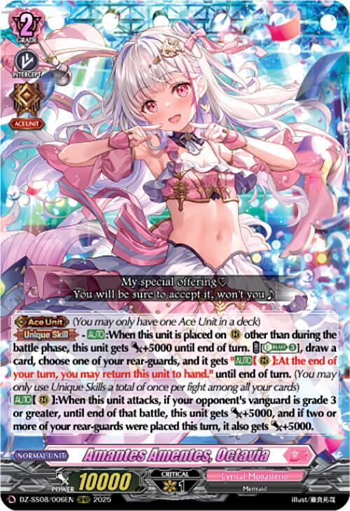 Amantes Amentes, Octavia Card Front