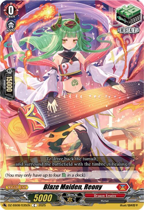 Blaze Maiden, Reony Card Front