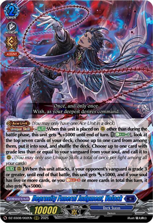 Depravity Funeral Judgment, Valack Card Front
