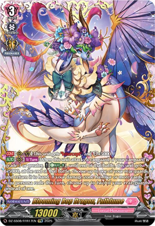 Blooming Bop Dragon, Fulblume Card Front