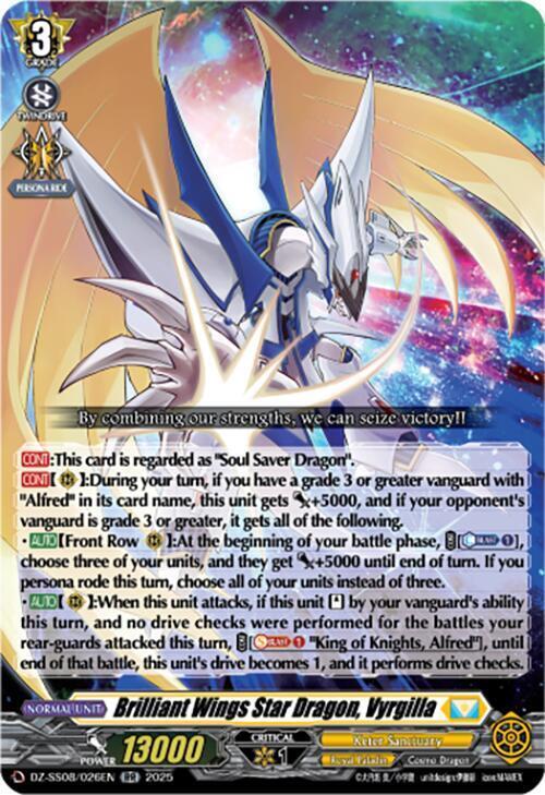 Brilliant Wings Star Dragon, Vyrgilla Card Front
