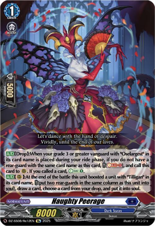 Haughty Peerage Card Front